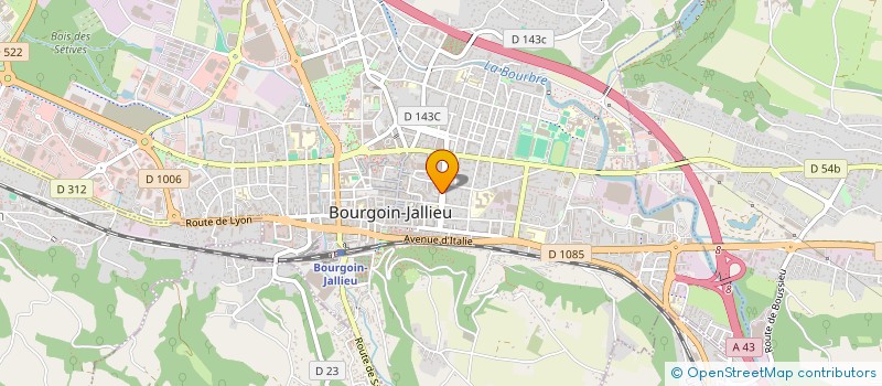 localisation de l'entreprise SCM DES DOCTEURS ELISABETH HENRIQUES ET DRISS BOUMALLASSA  BOURGOIN-JALLIEU