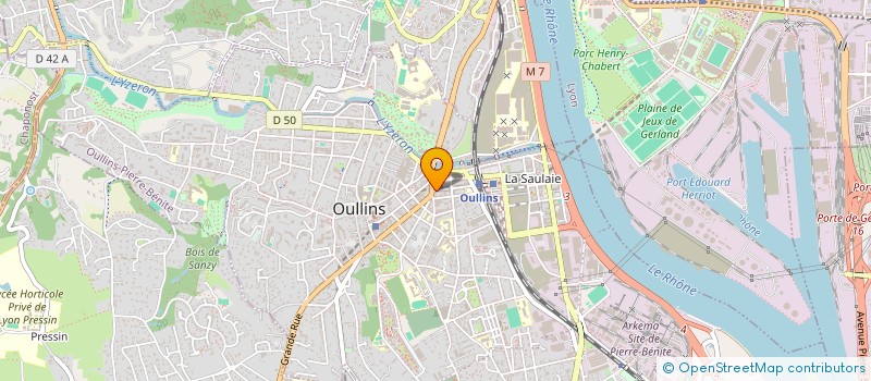 localisation de l'entreprise SCM DES DOCTEURS EN CHIRURGIE DENTAIRE GROSS-DOMINGUEZ HALLONET  OULLINS-PIERRE-BENITE