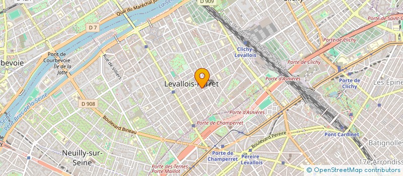 localisation de l'entreprise SCM DES DOCTEURS FELLOUS ET VIGOUROUX à LEVALLOIS PERRET