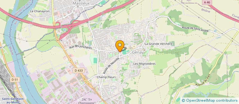 localisation de l'entreprise SCM DES DOCTEURS GITENET RENDU ALLIGIER  GENAY