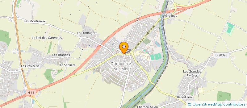 localisation de l'entreprise SCM DES DOCTEURS GOUNAUD ET BREUIL à DOMPIERRE-SUR-MER