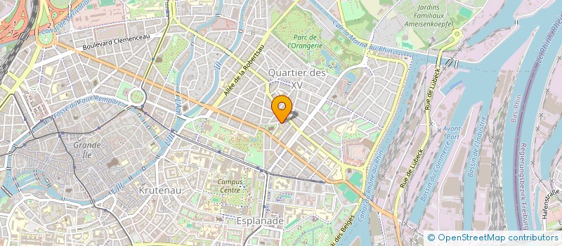 localisation de l'entreprise SCM DES DOCTEURS GRAPPE ET BUCHER à STRASBOURG