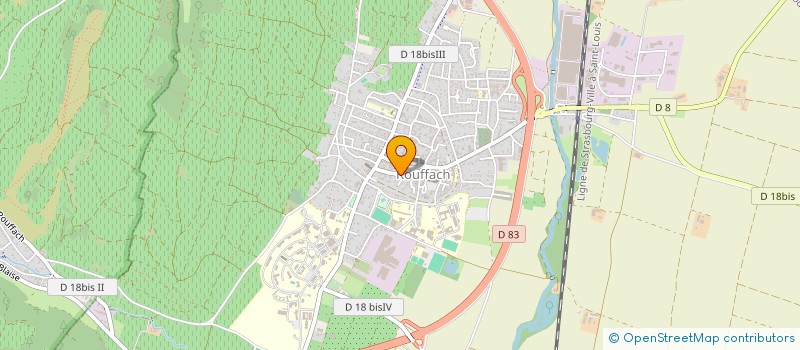 localisation de l'entreprise SCM DES DOCTEURS GROSMANGIN ET RAOUX  ROUFFACH