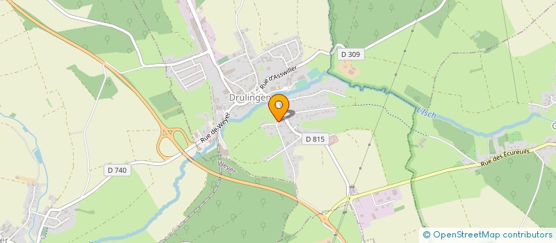 localisation de l'entreprise SCM DES DOCTEURS HINSCHBERGER LIND ET HADEF à DRULINGEN