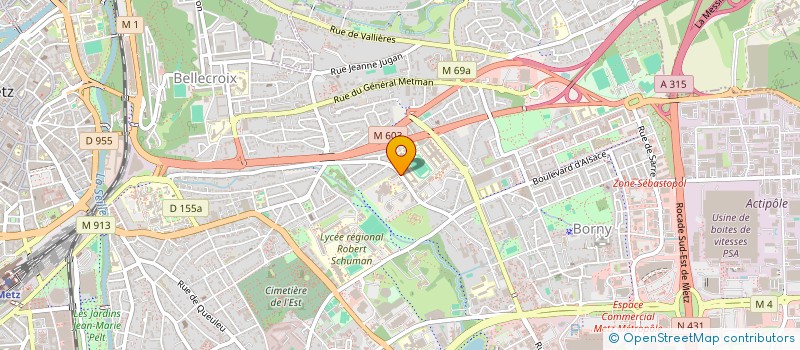 localisation de l'entreprise SCM DES DOCTEURS JACQUIER ET RENKES à METZ