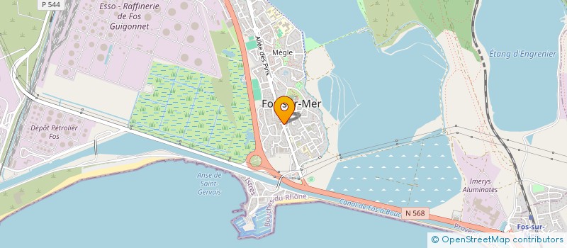 localisation de l'entreprise SCM DES DOCTEURS JOSEPH GENTET ET MICHEL  FOS-SUR-MER