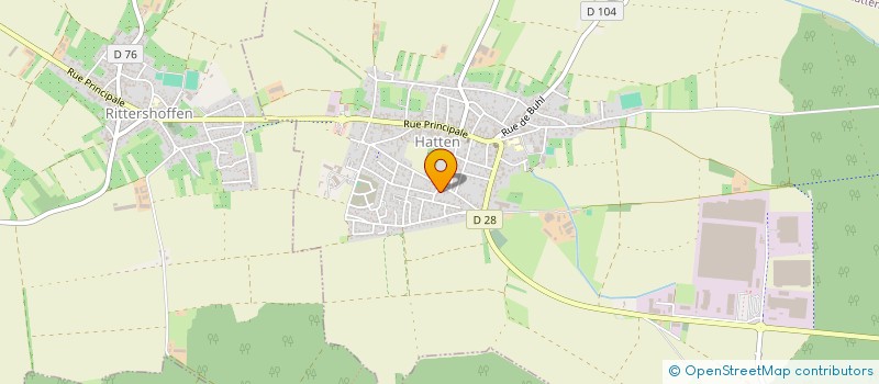 localisation de l'entreprise SCM DES DOCTEURS JUNG, ROUGERIE ET MULLER  HATTEN