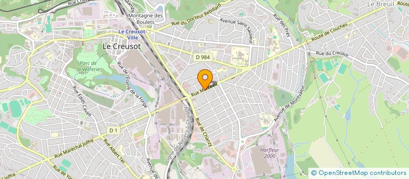 localisation de l'entreprise SCM DES DOCTEURS KARYDAKI ET DIMITRAKOPOULOS  LE CREUSOT