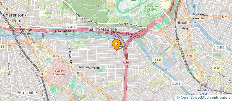 localisation de l'entreprise SCM DES DOCTEURS KIM ET GENNEVIEVE  MAISONS-ALFORT