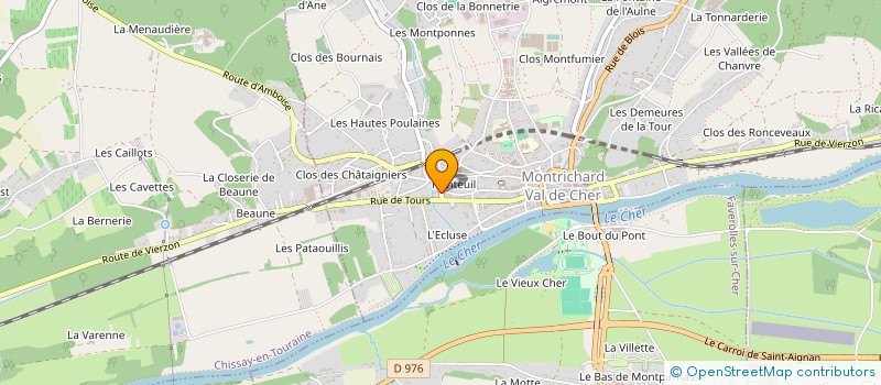 localisation de l'entreprise SCM DES DOCTEURS KLOTZ F ET LEVEQUE A.  MONTRICHARD-VAL-DE-CHER