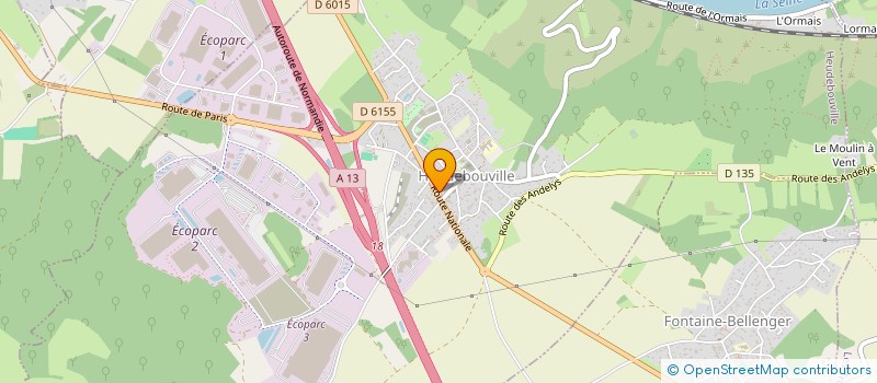 localisation de l'entreprise SCM DES DOCTEURS LAMBANY ET DEPTULA  HEUDEBOUVILLE