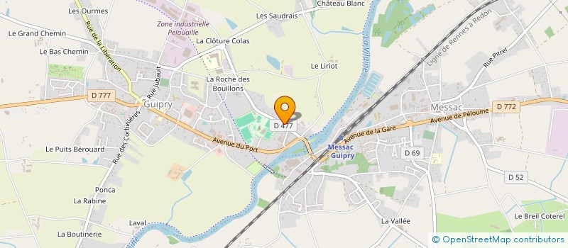 localisation de l'entreprise SCM DES DOCTEURS LAPLANE ETIENNE  GUIPRY-MESSAC