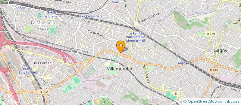 localisation de l'entreprise SCM DES DOCTEURS LE COZ-HUGELE,BLANCHARD ET DUGUE à VILLEMOMBLE