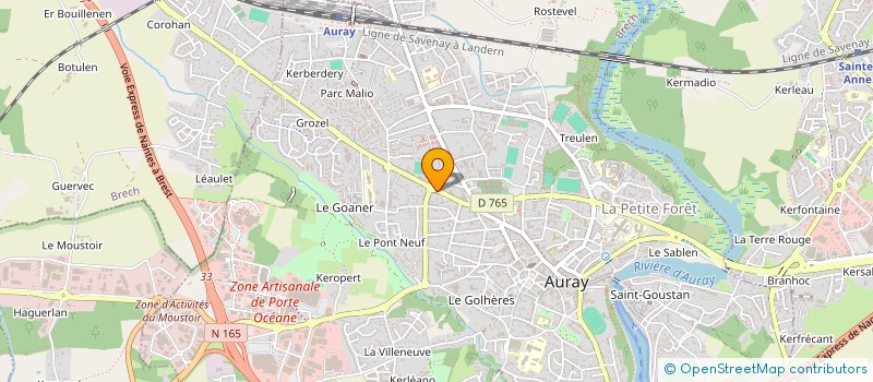 localisation de l'entreprise SCM DES DOCTEURS LEMAITRE PERDU BLEVIN à AURAY
