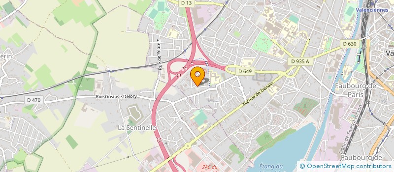 localisation de l'entreprise SCM DES DOCTEURS MARTIN-SOADJEDE-ZLATAROVA à VALENCIENNES