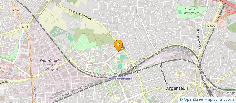 localisation de l'entreprise SCM DES DOCTEURS MOKHTARI MOHAMED NASREDDINE ET CHIHEB ALI à ARGENTEUIL