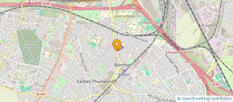 localisation de l'entreprise SCM DES DOCTEURS MULKOWSKI ET DELANNOY à RONCHIN