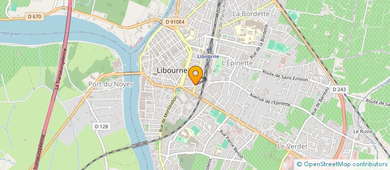 localisation de l'entreprise SCM DES DOCTEURS NOYANT ET NUTINI à LIBOURNE
