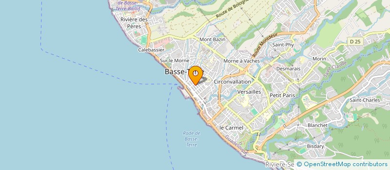 localisation de l'entreprise SCM DES DOCTEURS PORCENE ET LUREL  BASSE-TERRE