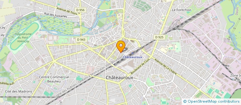 localisation de l'entreprise SCM DES DOCTEURS QUENNESSON ROUET  CHATEAUROUX