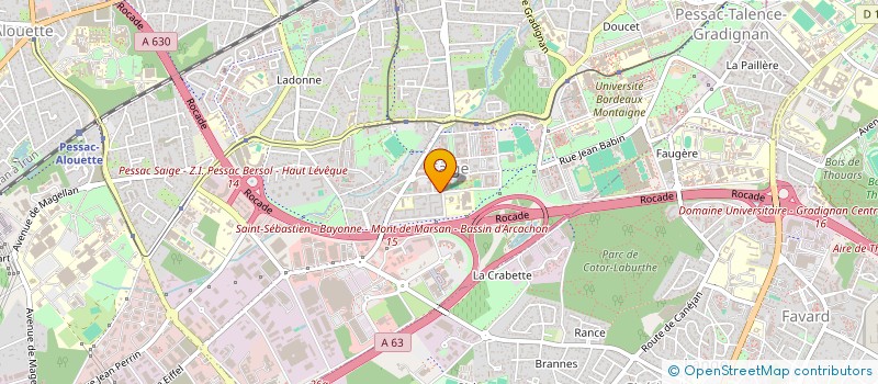 localisation de l'entreprise SCM DES DOCTEURS RICHEBOEUF ET ALLARD à PESSAC