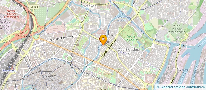 localisation de l'entreprise SCM DES DOCTEURS RIO ET CASPAR  STRASBOURG