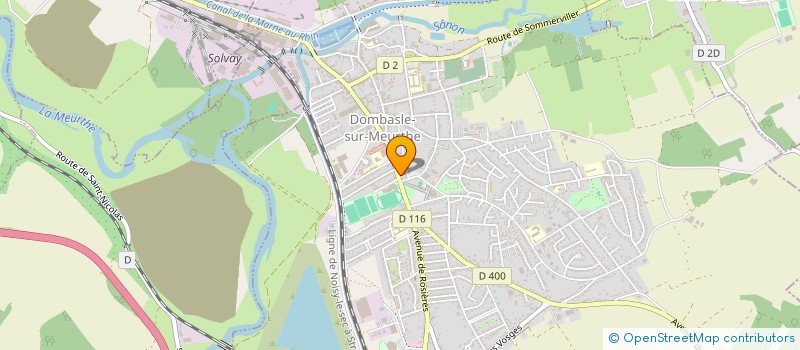 localisation de l'entreprise SCM DES DOCTEURS RUSCADE ET THOUVENIN  DOMBASLE-SUR-MEURTHE