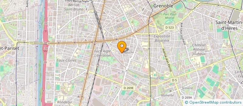 localisation de l'entreprise SCM DES DOCTEURS SAEZ ET JACOB  GRENOBLE