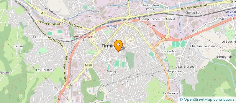 localisation de l'entreprise SCM DES DOCTEURS SAGNE ET TRONE à FIRMINY