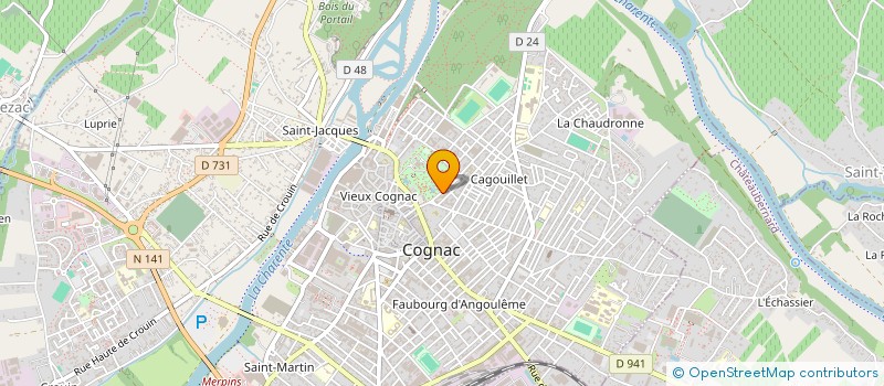 localisation de l'entreprise SCM DES DOCTEURS SAINT - HUBERT  COGNAC