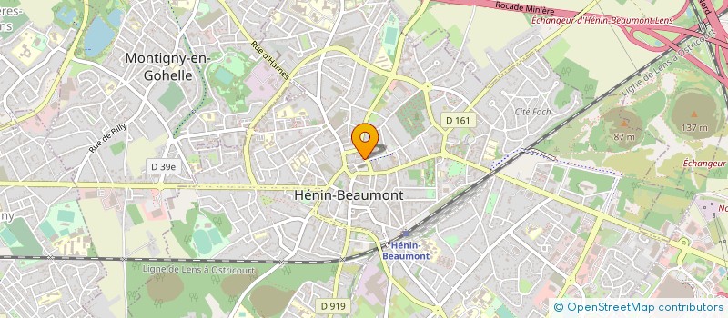 localisation de l'entreprise SCM DES DOCTEURS SAUVAGE ET VANDOIS  HENIN-BEAUMONT