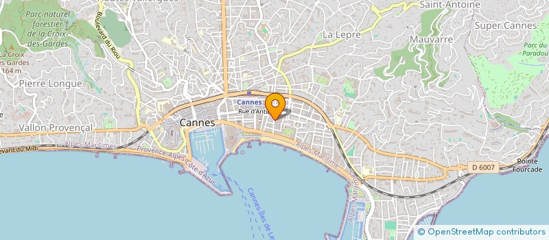 localisation de l'entreprise SCM DES DOCTEURS SERRANO ET THOMAS  CANNES