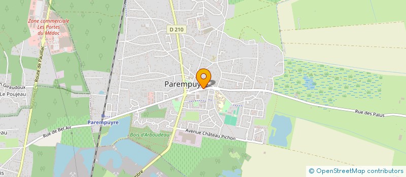 localisation de l'entreprise SCM DES DOCTEURS TEXIER - BILLET - TARIS - VALLEJO  PAREMPUYRE