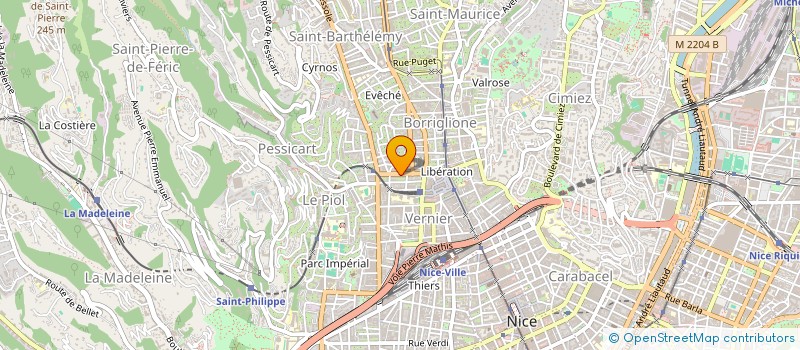 localisation de l'entreprise SCM DES DOCTEURS THEVENOT ET TOULZA à NICE