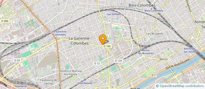 localisation de l'entreprise SCM DES DOCTEURS TITAH-ELLUARD à LA GARENNE-COLOMBES