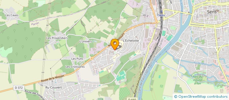 localisation de l'entreprise SCM DES DOCTEURS TOUBIN  SENS