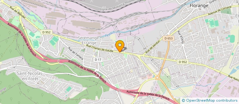 localisation de l'entreprise SCM DES DOCTEURS UMBER PATRICIA ET DOCTEUR HANSER HUGUES  SEREMANGE-ERZANGE