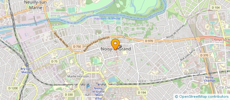 localisation de l'entreprise SCM DES DOCTEURS VIEU ET BEAURENAULT à NOISY-LE-GRAND