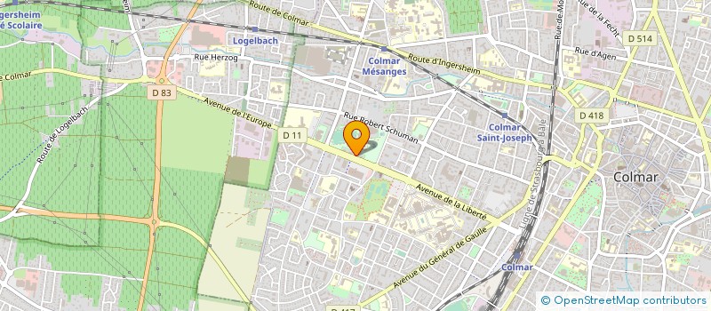 localisation de l'entreprise SCM  DES DOCTEURS VINCENT DECROCQ ET GUILLAUME MARTZ  COLMAR