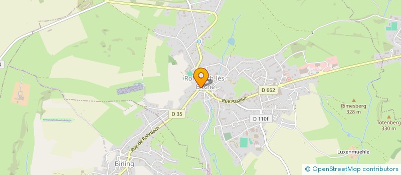 localisation de l'entreprise SCM DES DOCTEURS WIEDEMANN - TIEGA -TRILLAUD à ROHRBACH-LES-BITCHE