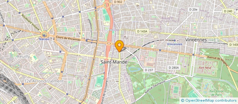 localisation de l'entreprise SCM DES DOCTEURS ZAKINE à SAINT-MANDE