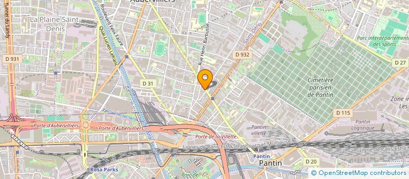 localisation de l'entreprise SCM DES DR ASSUIED ET ZARNITSKY  AUBERVILLIERS