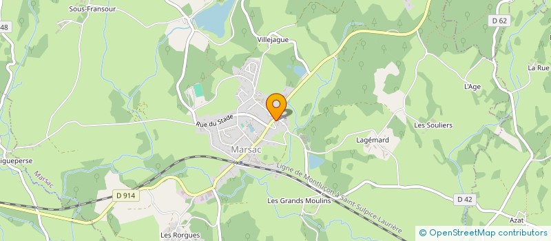 localisation de l'entreprise SCM DES DR DAMASCHIN-ILUNGA à MARSAC
