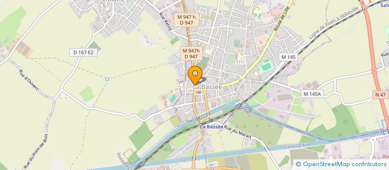 localisation de l'entreprise SCM DES DRS BECART ET DAMMARETZ à LA BASSEE