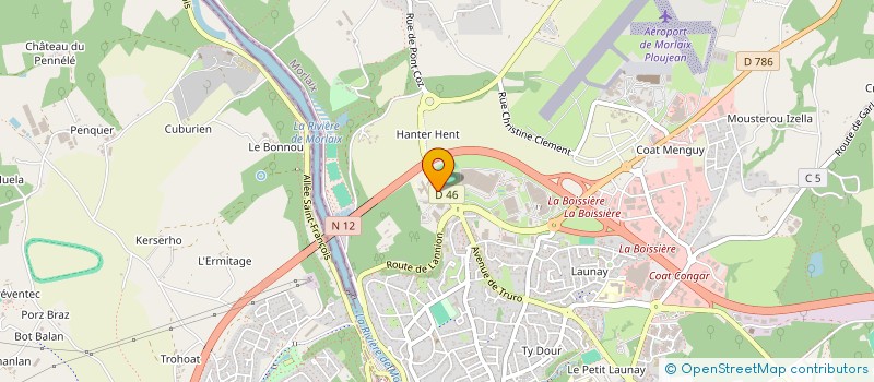 localisation de l'entreprise SCM DES DRS CANEVET, DAVID ET TOUDIC  MORLAIX