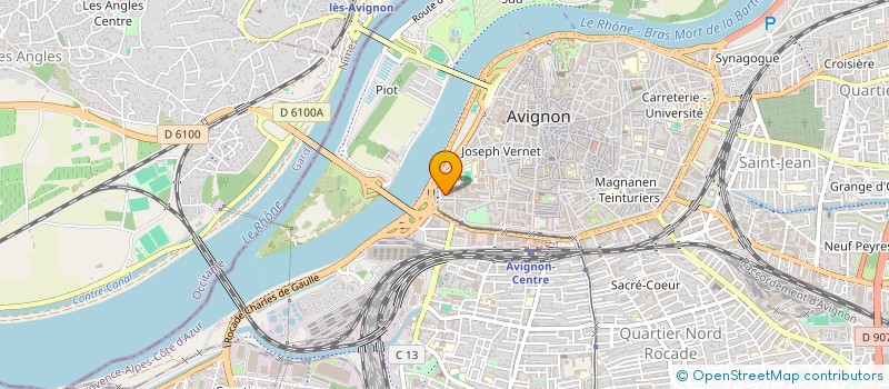 localisation de l'entreprise SCM DES DRS CHAMAILLARD DE LANVERSIN  AVIGNON