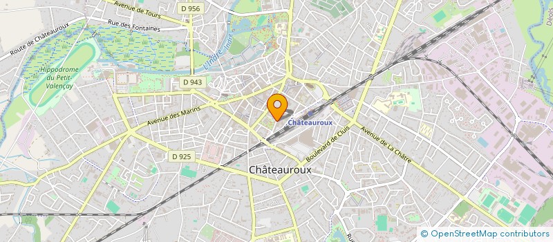 localisation de l'entreprise SCM DES DRS CHAUVIN ET COTTE à CHATEAUROUX