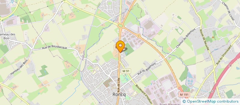 localisation de l'entreprise SCM DES DRS DECROCK POLLICAND MONTY à RONCQ