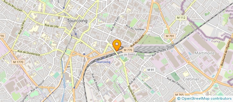 localisation de l'entreprise SCM DES DRS DESOUTER ET TOSSIER à TOURCOING