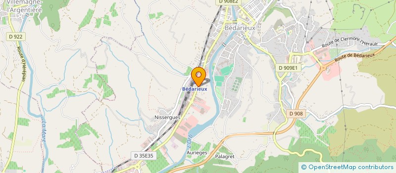 localisation de l'entreprise SCM DES DRS DORION ET HELLMUTH  BEDARIEUX